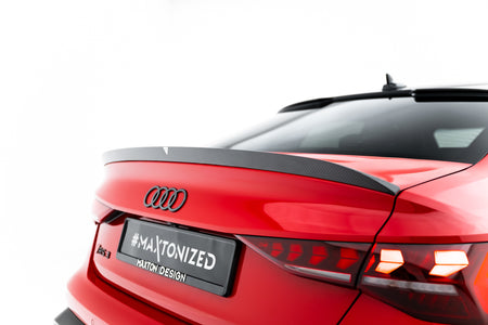 Prepreg Carbon Fiber Tailgate Spoiler V.2 suitable for Audi RS3 / S3 / A3 S-Line / A3 Sedan 8Y Facelift