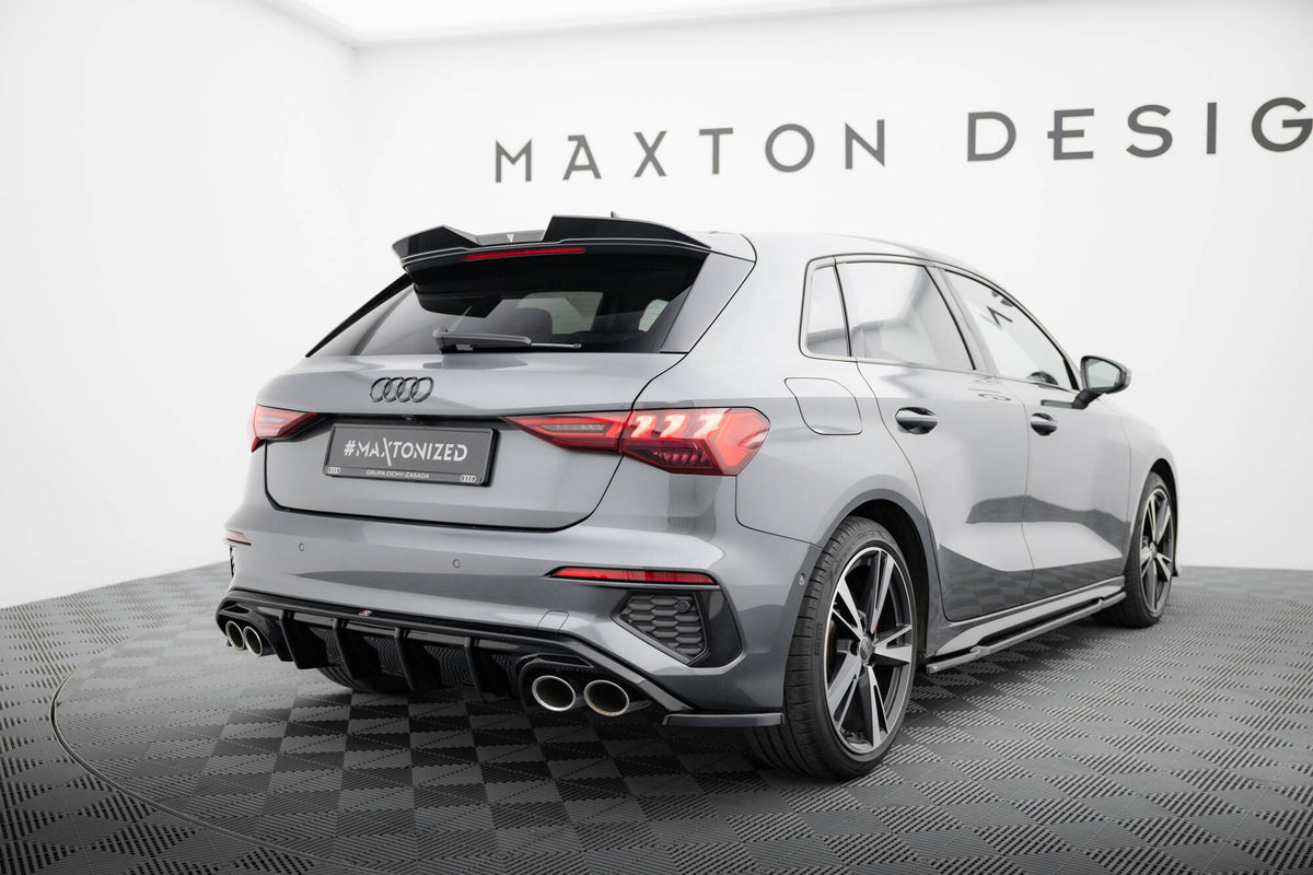 Prepreg Carbon Fiber Tailgate Spoiler suitable for Audi RS3 / S3 / A3 S-Line Sportback 8Y / 8Y Facelift