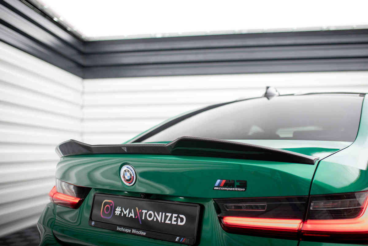Prepreg Carbon Fiber Tailgate Spoiler suitable for BMW M3 G80 / M340i G20 / 3 M-Pack G20 / 3 Standard G20