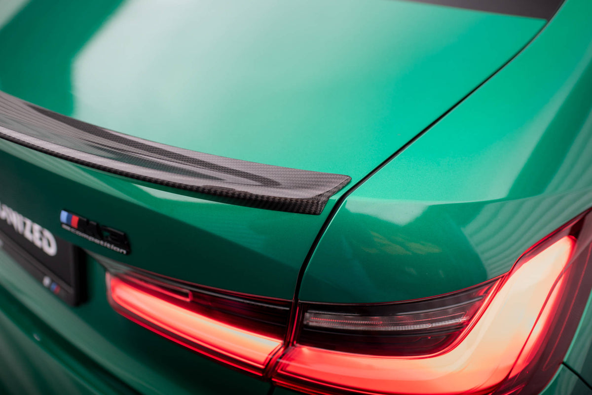 Prepreg Carbon Fiber Tailgate Spoiler suitable for BMW M3 G80 / M340i G20 / 3 M-Pack G20 / 3 Standard G20