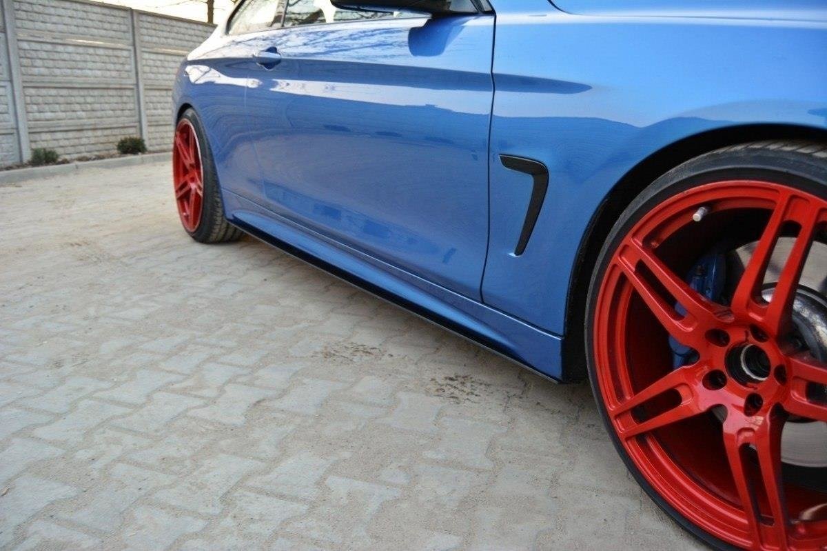 RACING SIDE SKIRTS DIFFUSERS for suitable for BMW 4 Coupe / Gran Coupe / Cabrio M-Pack F32 / F36 / F33