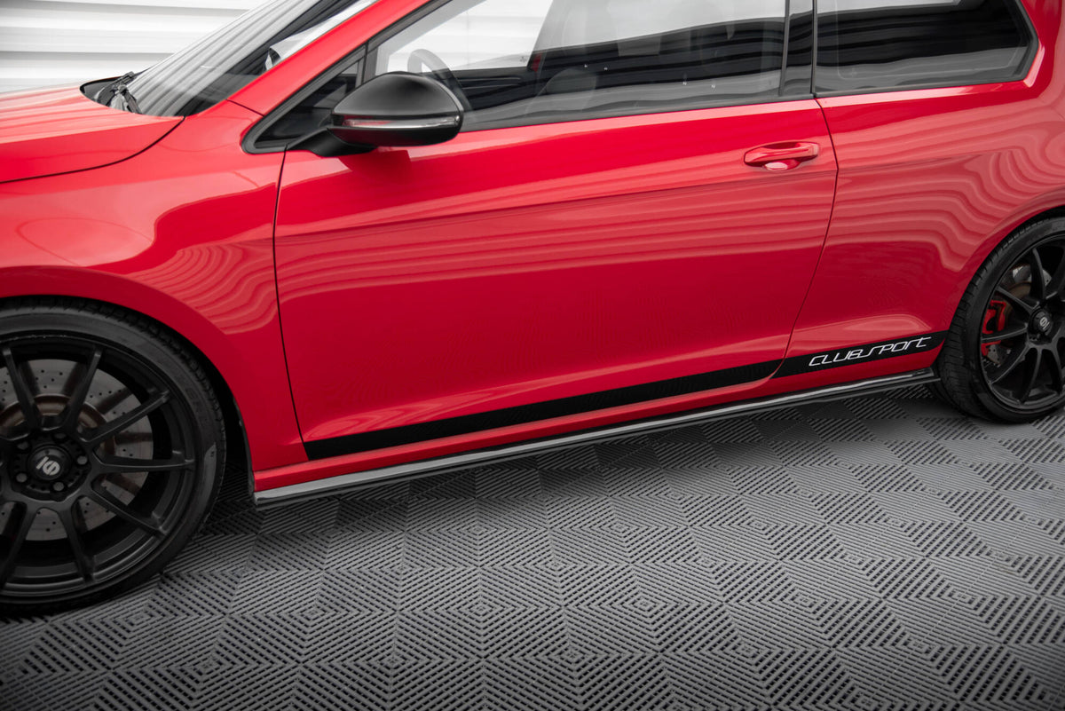 RACING SIDE SKIRTS DIFFUSERS suitable for VW GOLF VII GTI CLUBSPORT