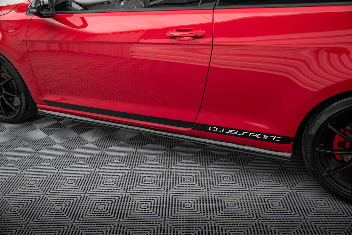 RACING SIDE SKIRTS DIFFUSERS suitable for VW GOLF VII GTI CLUBSPORT