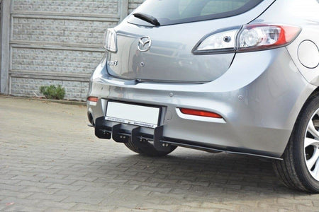 REAR DIFFUSER & REAR SIDE SPLITTERS suitable for Mazda 3 MK2 SPORT (PREFACE)