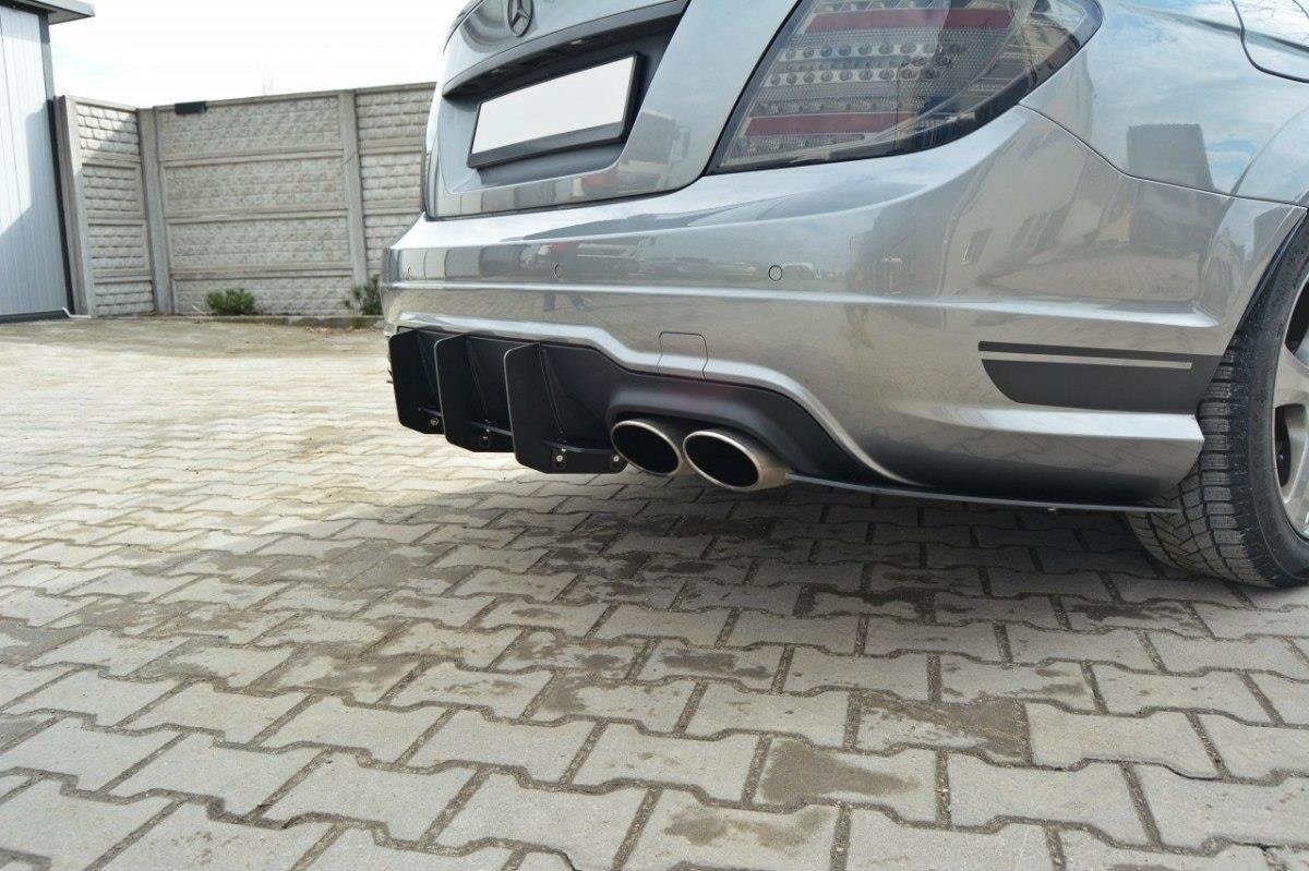 REAR DIFFUSER & REAR SIDE SPLITTERS suitable for Mercedes-Benz C Sedan / Estate AMG-Line W204 / S204