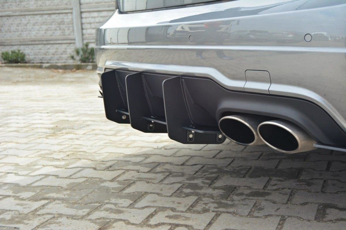 REAR DIFFUSER & REAR SIDE SPLITTERS suitable for Mercedes-Benz C Sedan / Estate AMG-Line W204 / S204