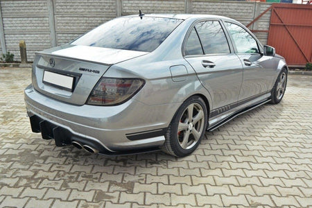 REAR DIFFUSER & REAR SIDE SPLITTERS suitable for Mercedes-Benz C Sedan / Estate AMG-Line W204 / S204