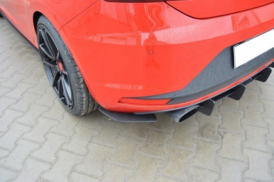 REAR DIFFUSER & REAR SIDE SPLITTERS suitable for Seat LEON III CUPRA
