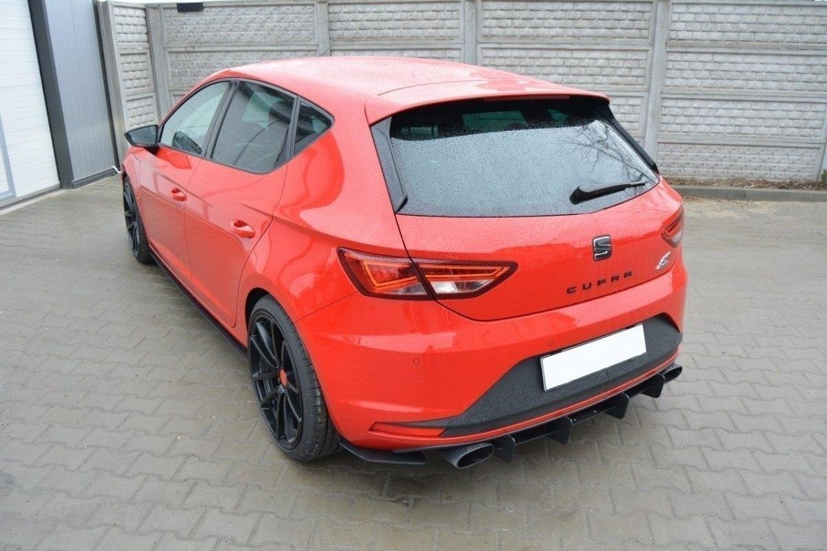 REAR DIFFUSER & REAR SIDE SPLITTERS suitable for Seat LEON III CUPRA