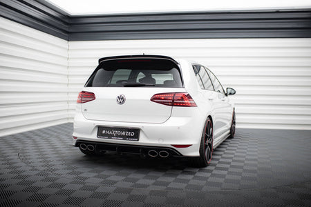REAR DIFFUSER & REAR SIDE SPLITTERS suitable for VW GOLF 7 R Hatchback