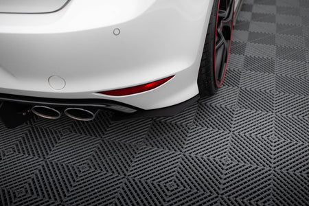 REAR DIFFUSER & REAR SIDE SPLITTERS suitable for VW GOLF 7 R Hatchback