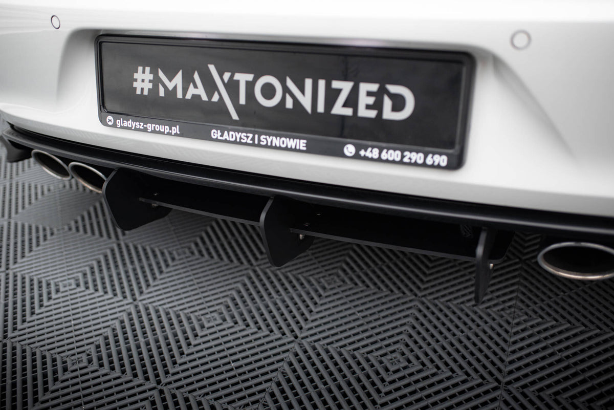 REAR DIFFUSER & REAR SIDE SPLITTERS suitable for VW GOLF 7 R Hatchback