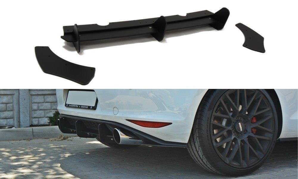 REAR DIFFUSER & REAR SIDE SPLITTERS suitable for VW GOLF MK7 GTI