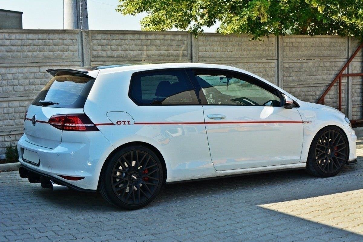 REAR DIFFUSER & REAR SIDE SPLITTERS suitable for VW GOLF MK7 GTI