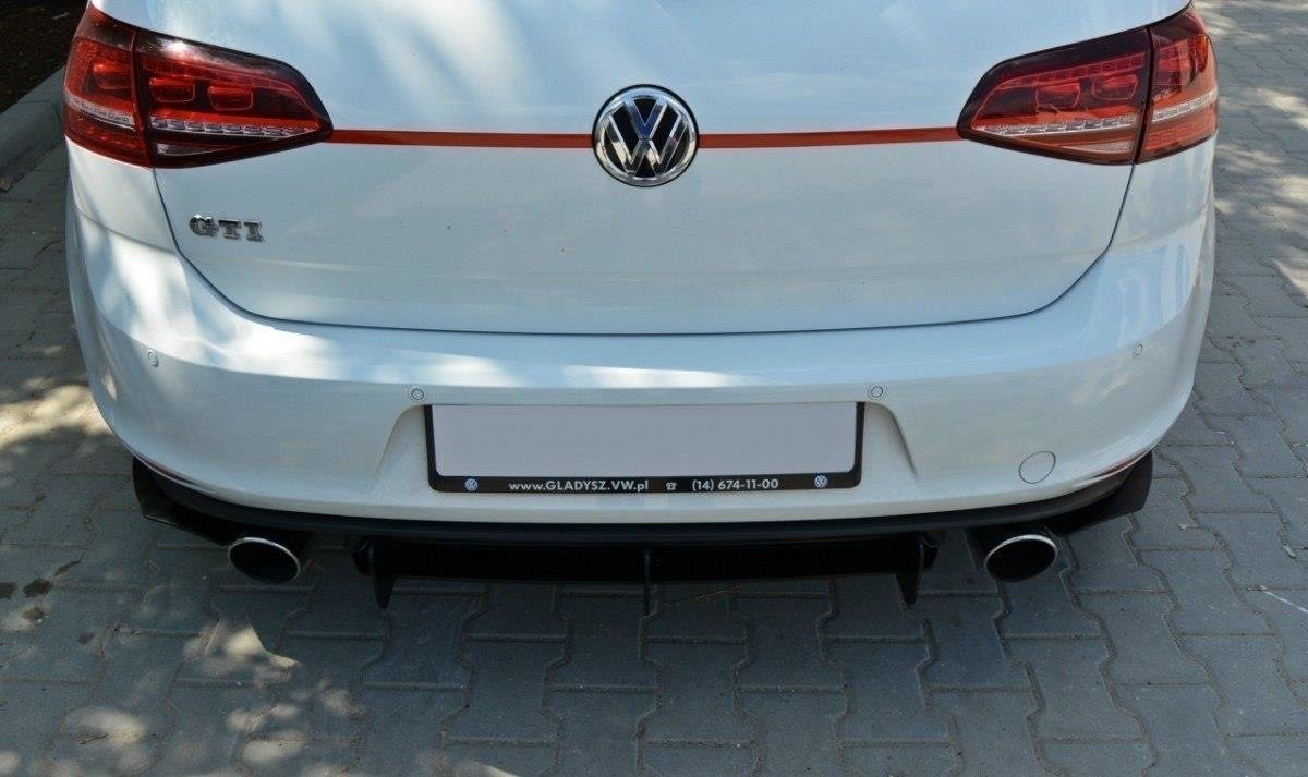 REAR DIFFUSER & REAR SIDE SPLITTERS suitable for VW GOLF MK7 GTI