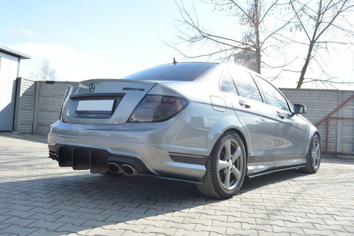 REAR DIFFUSER v.1 suitable for Mercedes C W204 AMG-Line (FACELIFT)