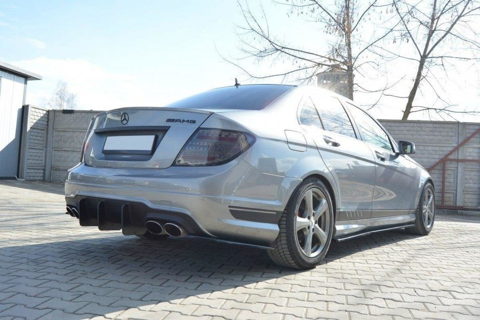 REAR DIFFUSER v.1 suitable for Mercedes C W204 AMG-Line (FACELIFT)