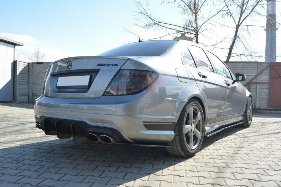 REAR DIFFUSER v.2 suitable for Mercedes C W204 AMG-Line (FACELIFT)