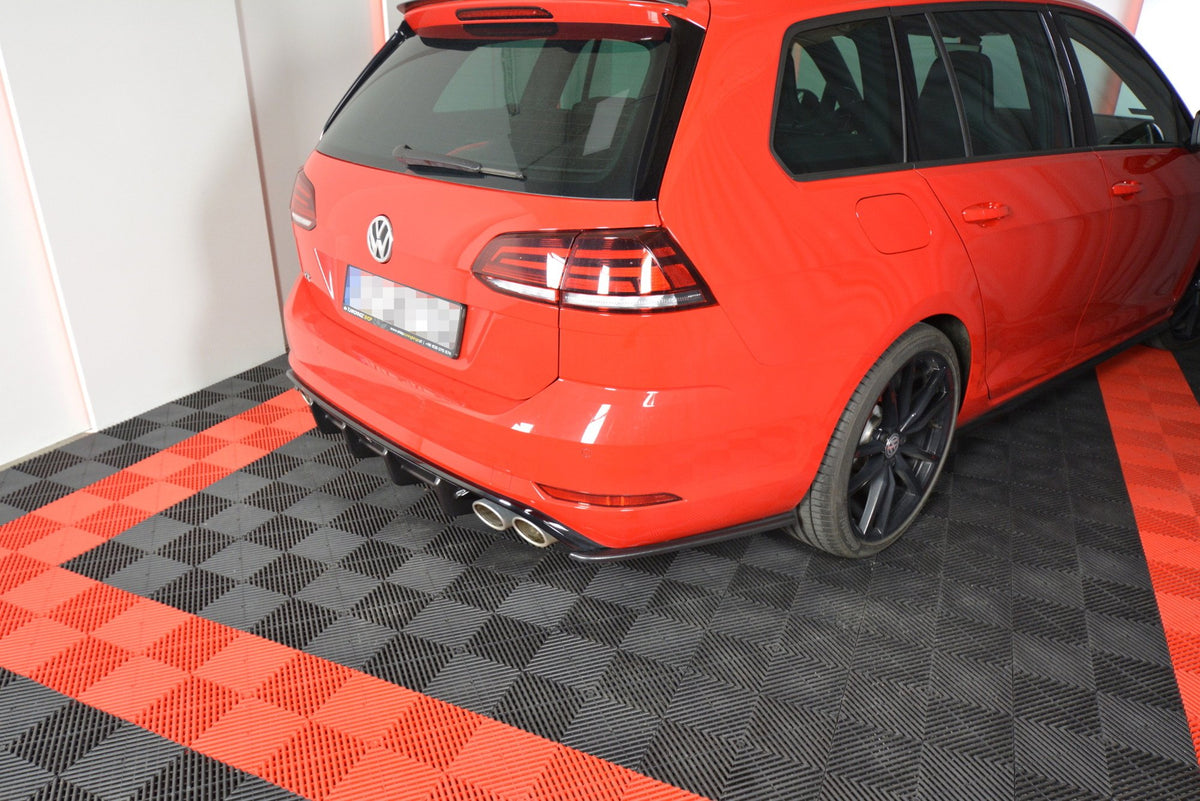 REAR SIDE SPLITTERS V.1 suitable for VW GOLF 7 R VARIANT FACELIFT