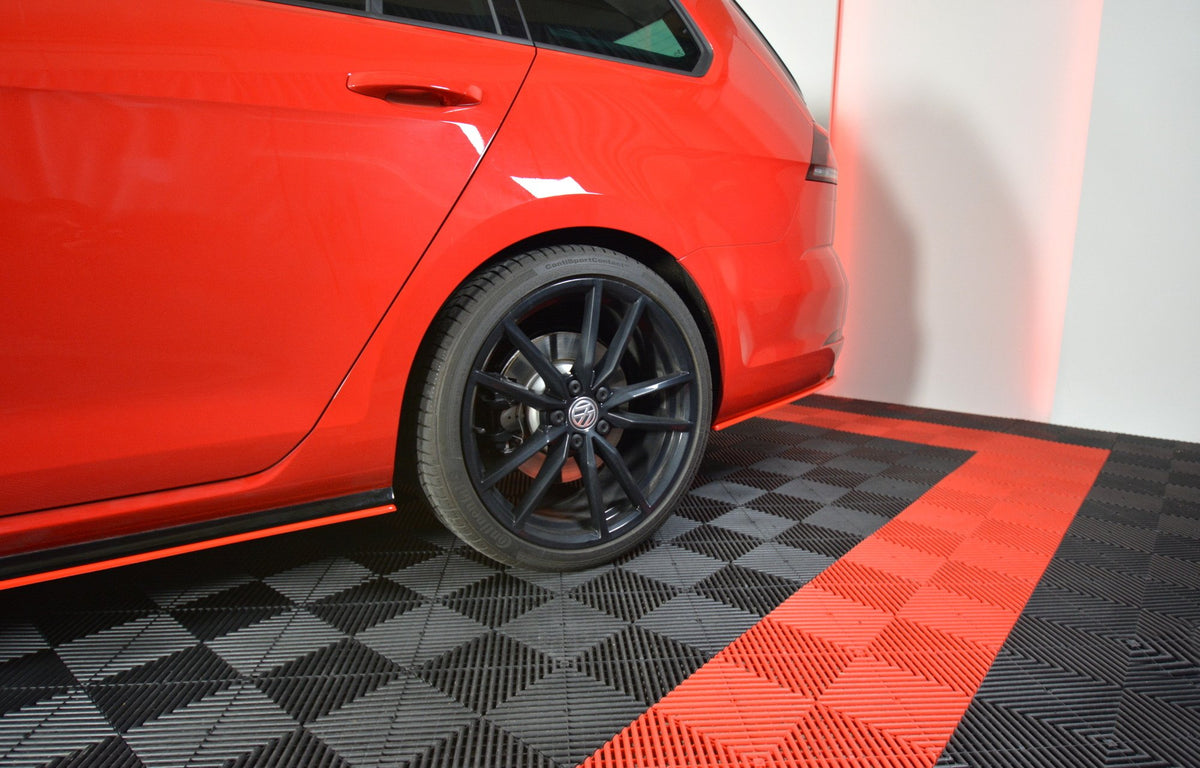 REAR SIDE SPLITTERS V.2 suitable for VW GOLF 7 R VARIANT FACELIFT