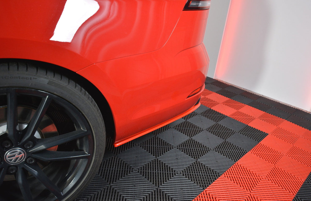 REAR SIDE SPLITTERS V.2 suitable for VW GOLF 7 R VARIANT FACELIFT