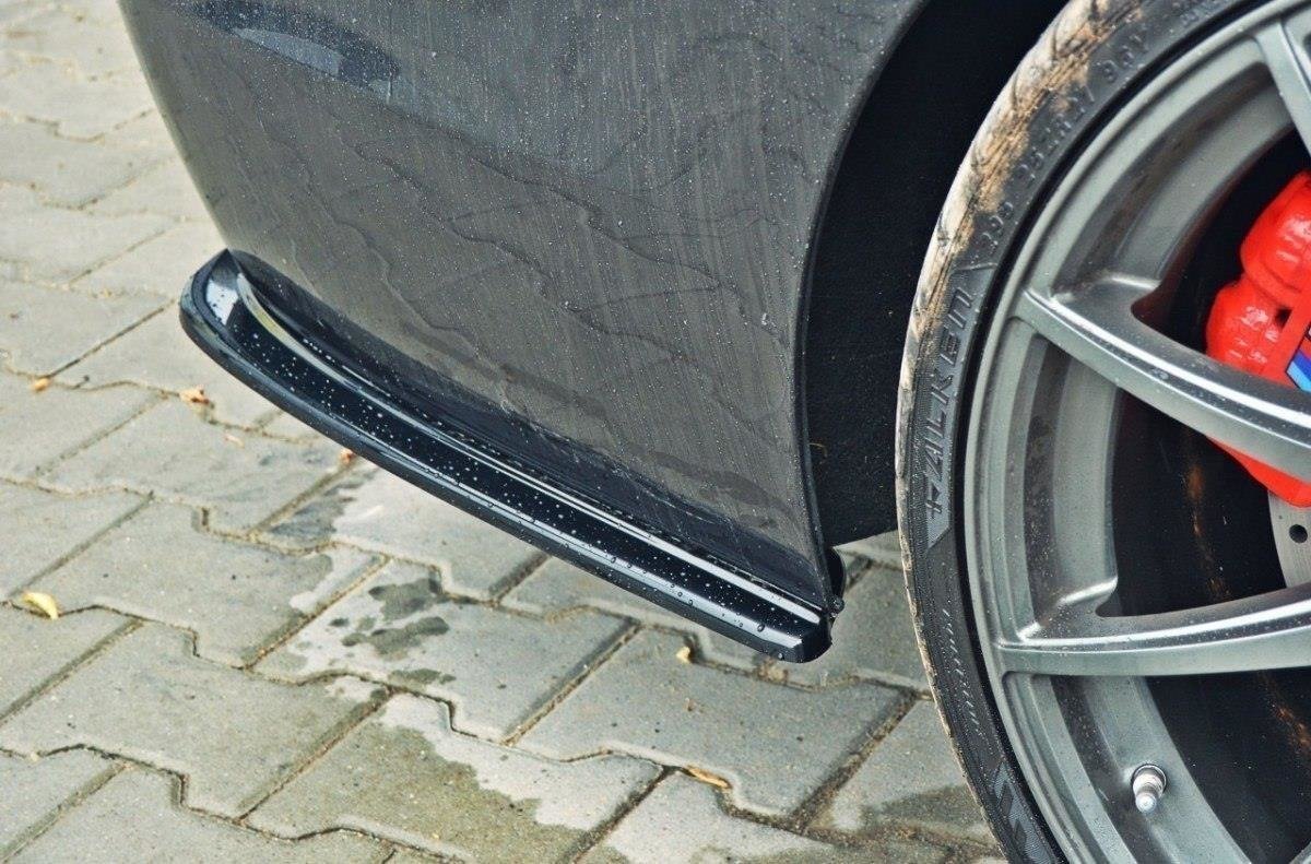 REAR SIDE SPLITTERS for suitable for BMW 5 M-Pack Sedan /Touring  F10/F11 (fits two double exhaust ends)
