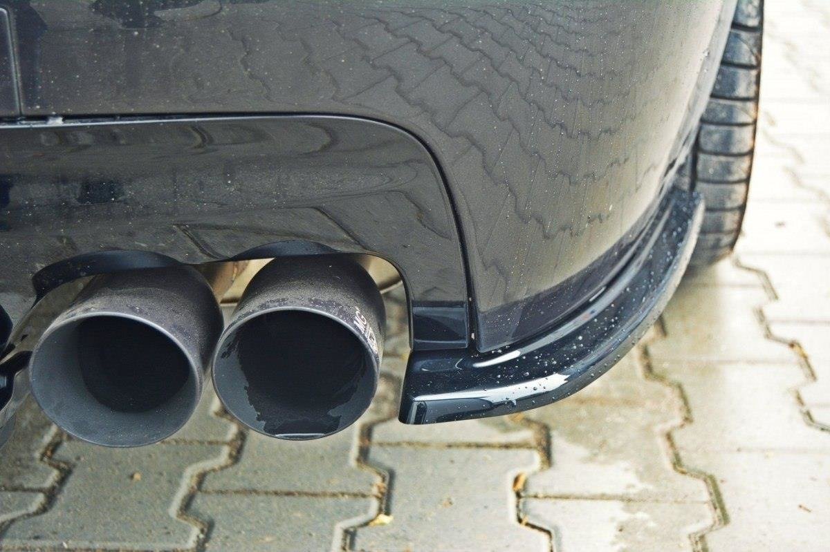 REAR SIDE SPLITTERS for suitable for BMW 5 M-Pack Sedan /Touring  F10/F11 (fits two double exhaust ends)