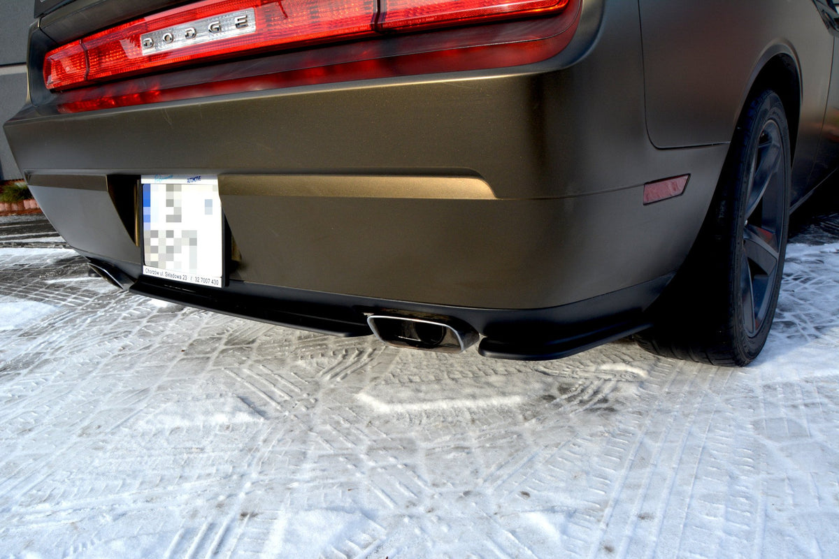 REAR SIDE SPLITTERS suitable for Dodge CHALLENGER MK3. PHASE-I SRT8 COUPE
