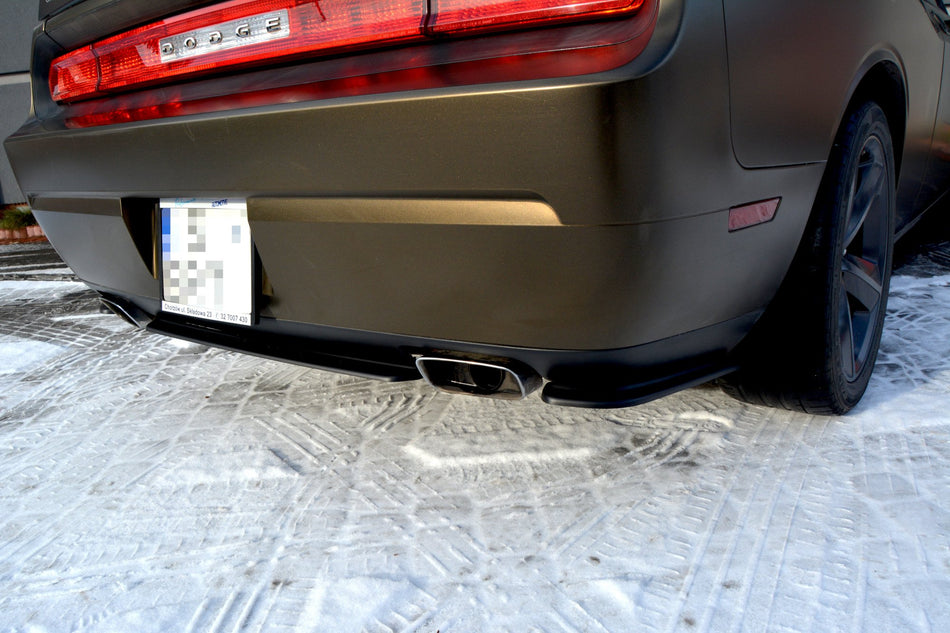 REAR SIDE SPLITTERS suitable for Dodge CHALLENGER MK3. PHASE-I SRT8 COUPE