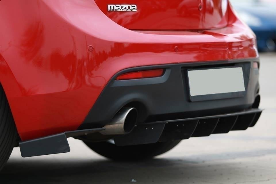 REAR SIDE SPLITTERS suitable for Mazda 3 MK2 MPS