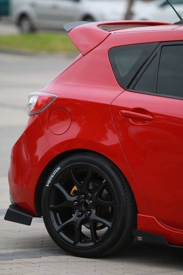 REAR SIDE SPLITTERS suitable for Mazda 3 MK2 MPS