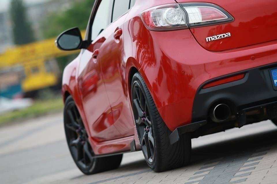 REAR SIDE SPLITTERS suitable for Mazda 3 MK2 MPS