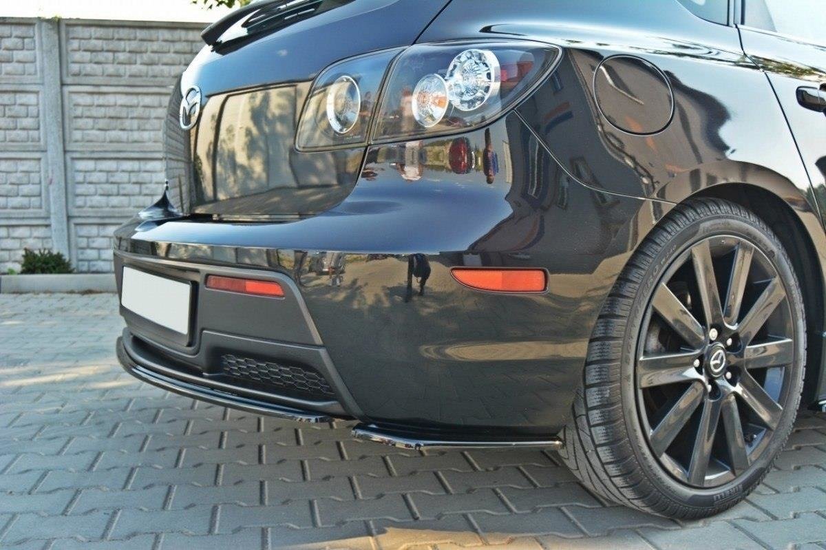 REAR SIDE SPLITTERS suitable for Mazda 3 MPS MK1 (PREFACE) US-Spec Version