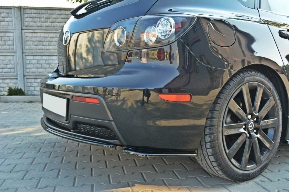 REAR SIDE SPLITTERS suitable for Mazda 3 MPS MK1 (PREFACE) US-Spec Version