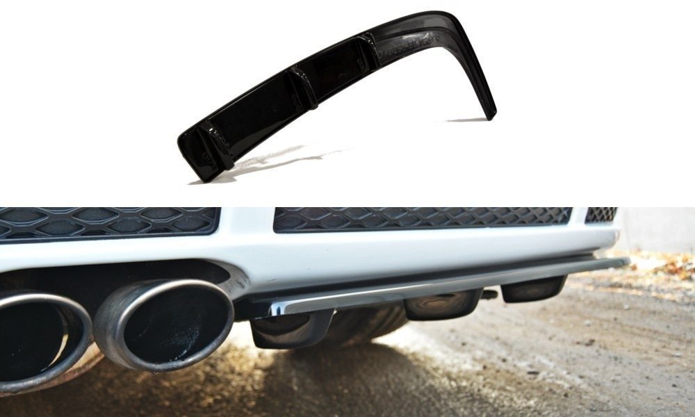 REAR SPLITTER suitable for Audi RS4 B5 (with a vertical bar)