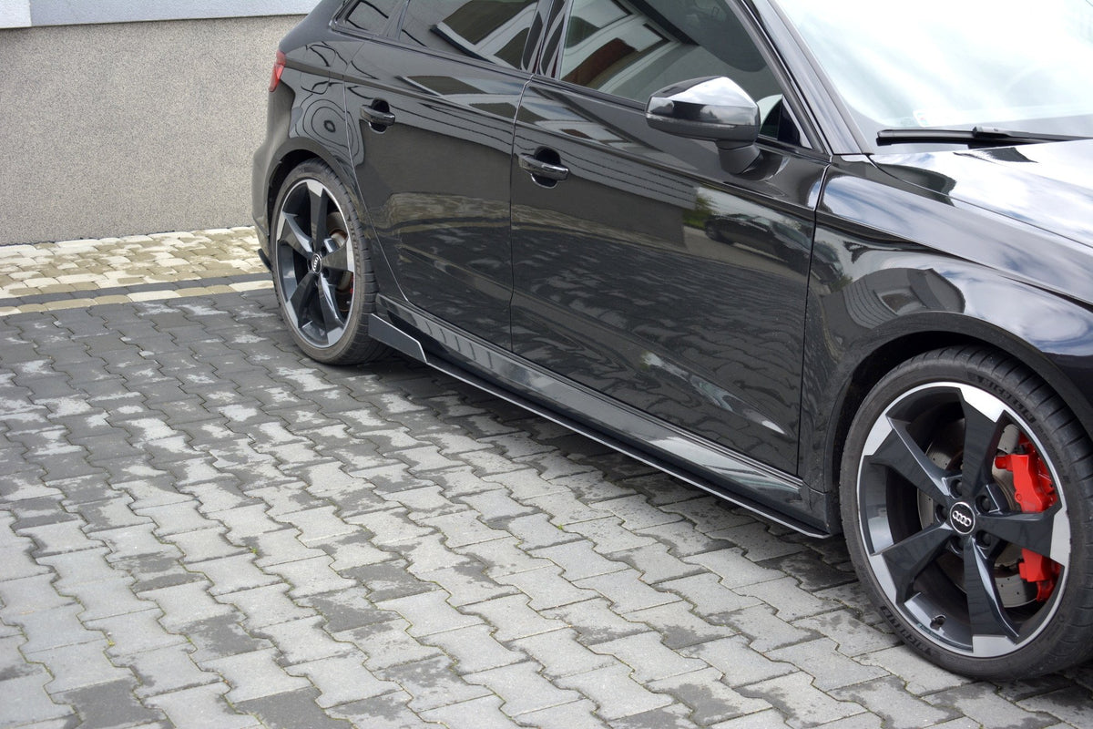 Racing Side Skirts Diffusers V.2 suitable for Audi RS3 Sportback 8V Facelift