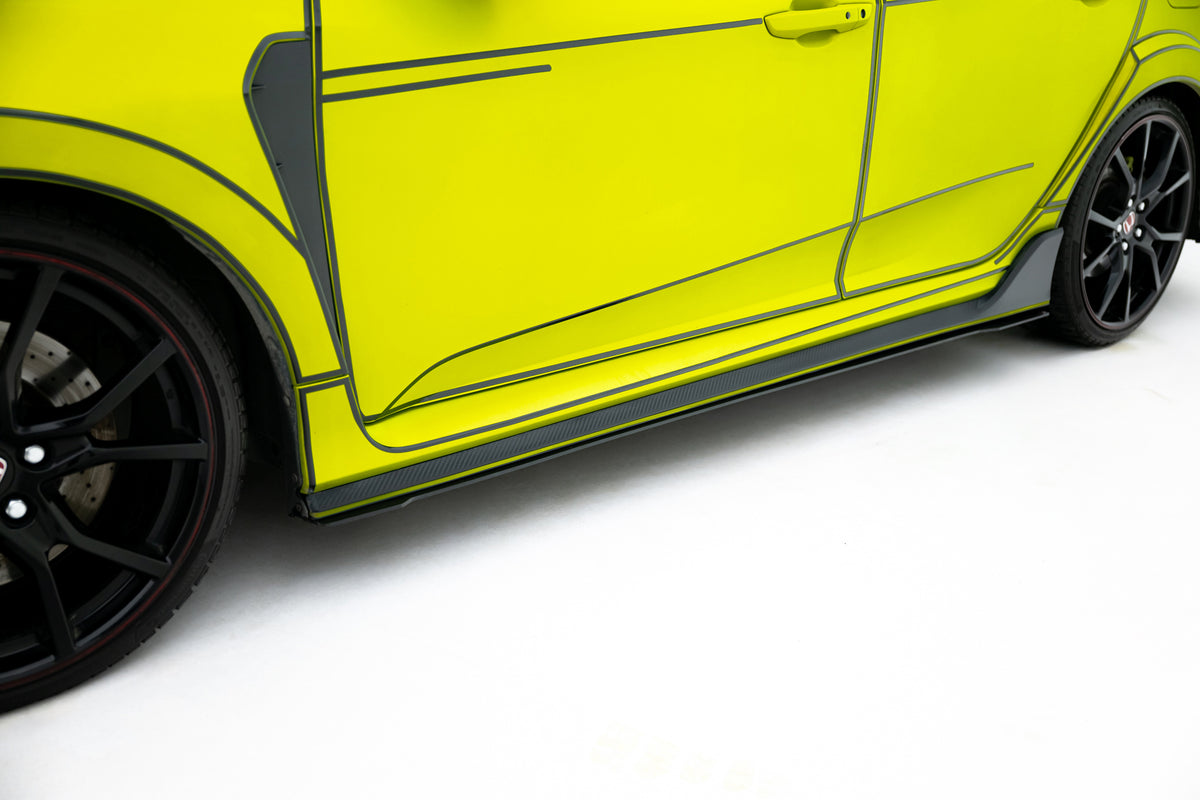 Racing Side Skirts Diffusers suitable for Honda Civic Type-R Mk10 / Mk10 Facelift