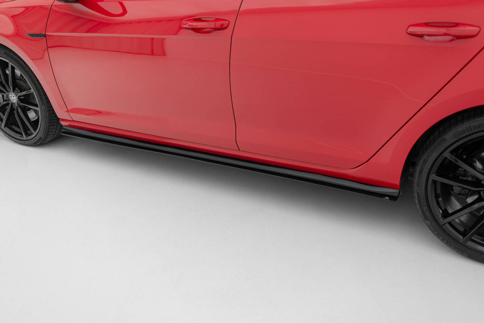 Racing Side Skirts Diffusers suitable for VW Golf 7 R / R-Line Facelift