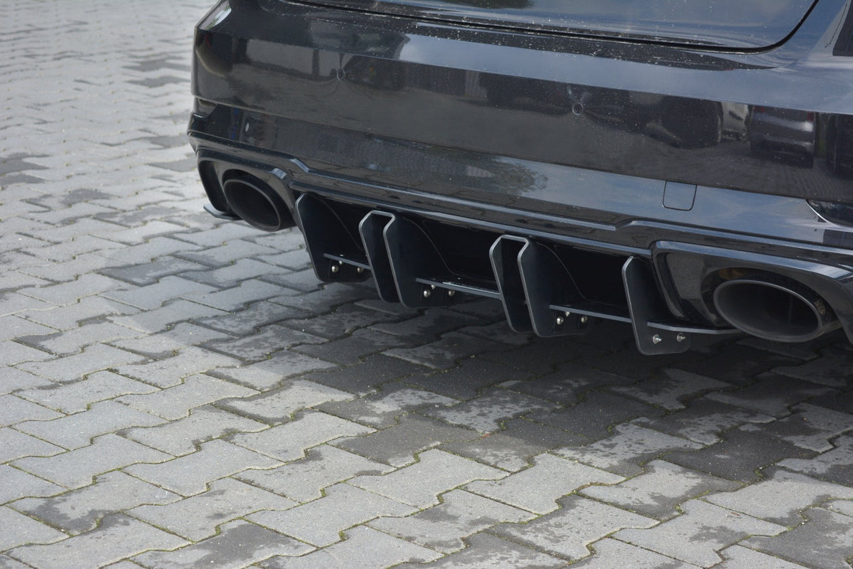 Rear Diffuser V.2 suitable for Audi RS3 8V FL Sportback