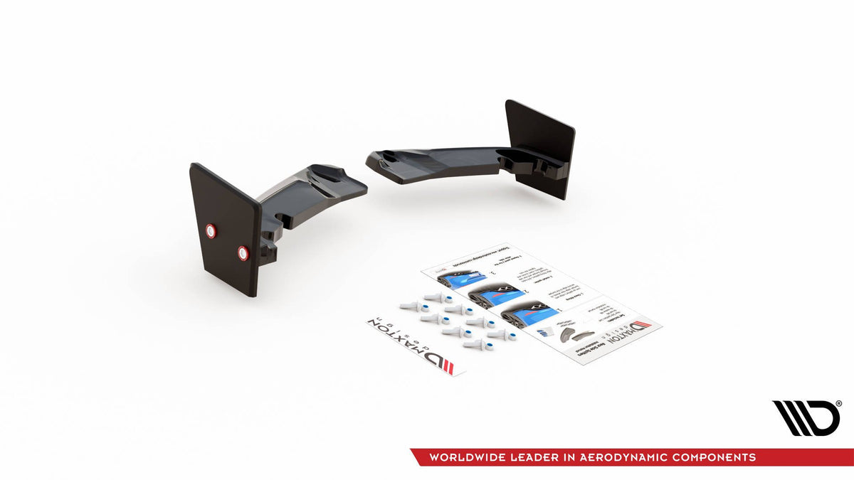 Rear Side Splitters + Flaps V.4 suitable for Toyota GR Yaris Mk4