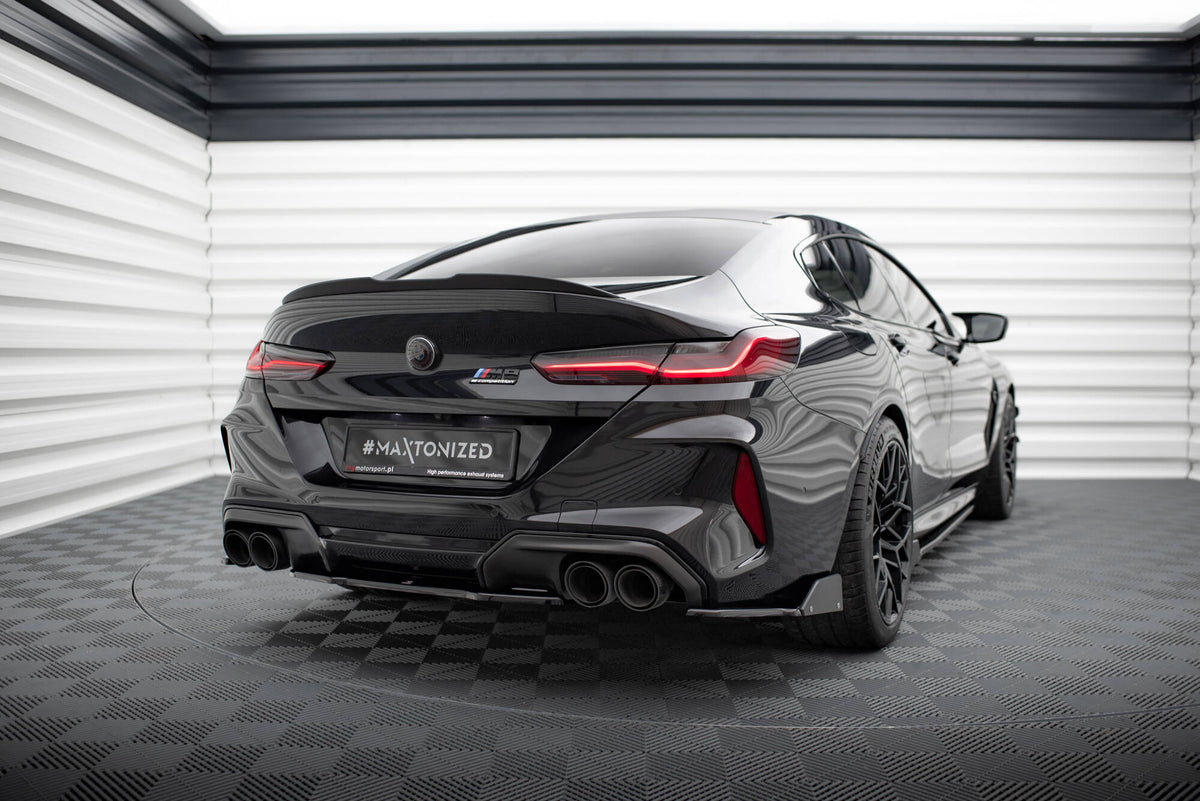 Rear Side Splitters V.1 + Flaps suitable for BMW M8  Gran Coupe F93