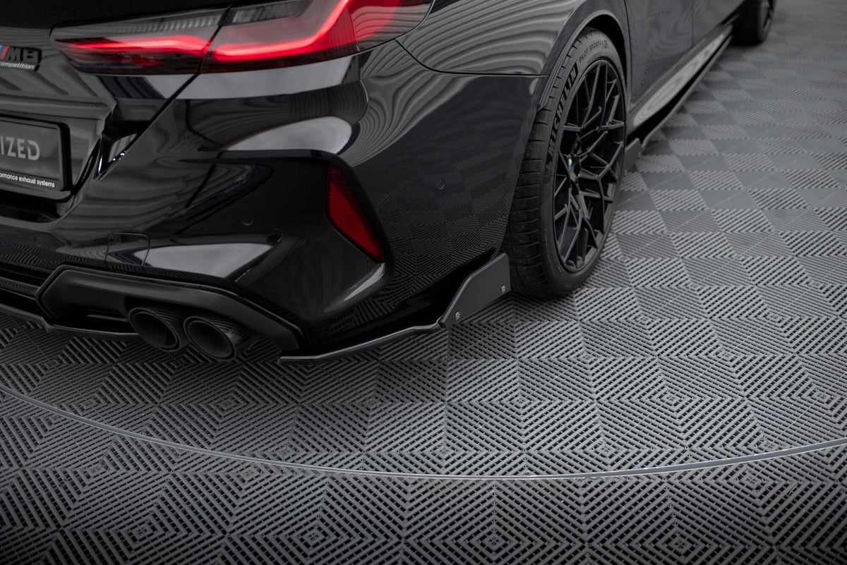 Rear Side Splitters V.1 + Flaps suitable for BMW M8  Gran Coupe F93