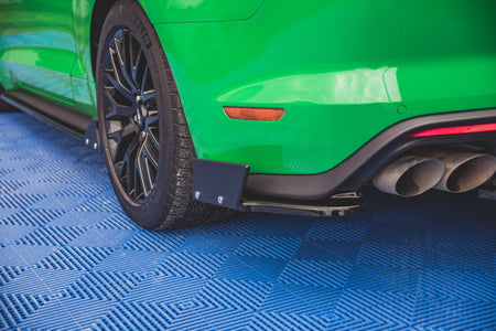 Rear Side Splitters V.1 + Flaps suitable for Ford Mustang GT Mk6 Facelift