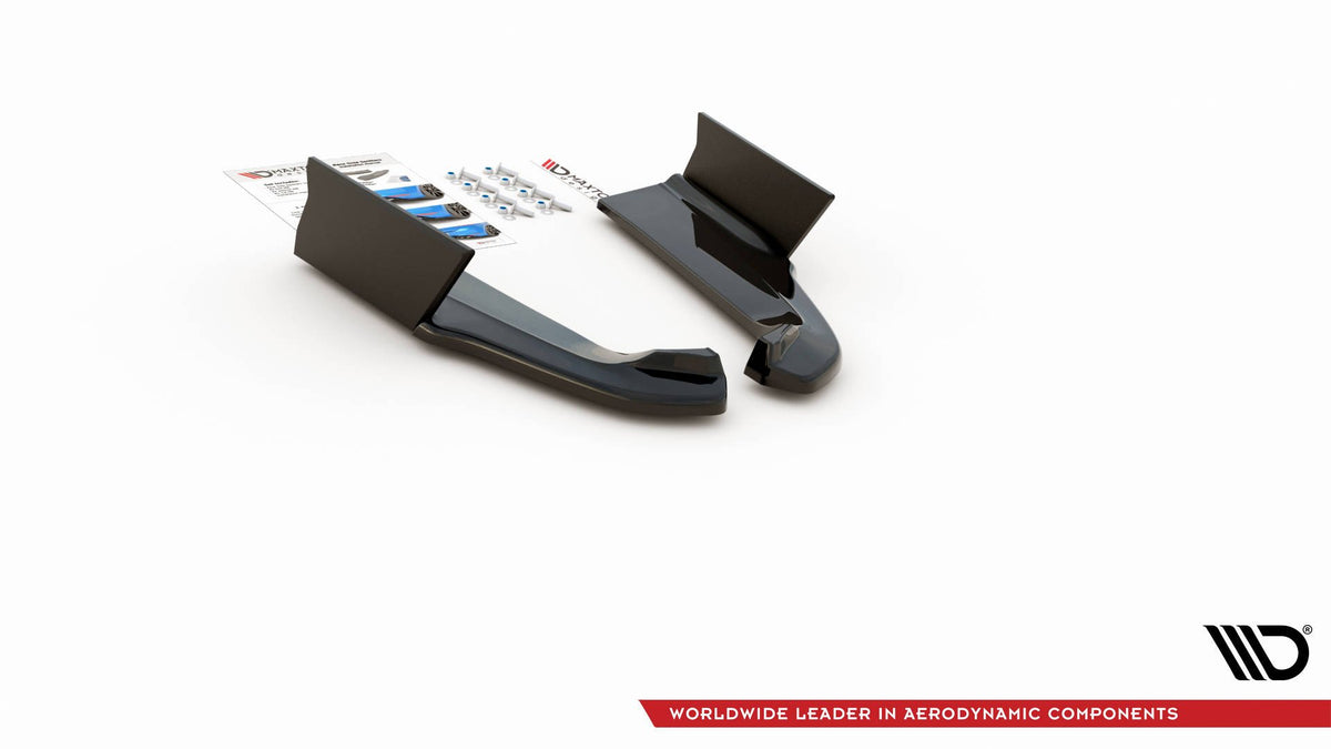 Rear Side Splitters V.1 + Flaps suitable for Ford Mustang GT Mk6 Facelift