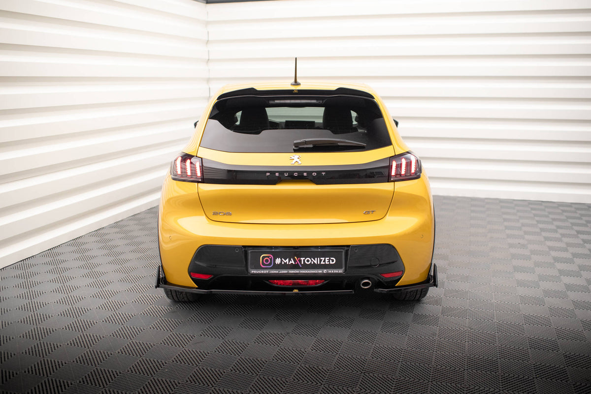 Rear Side Splitters V.1 + Flaps suitable for Peugeot 208 GT Mk2
