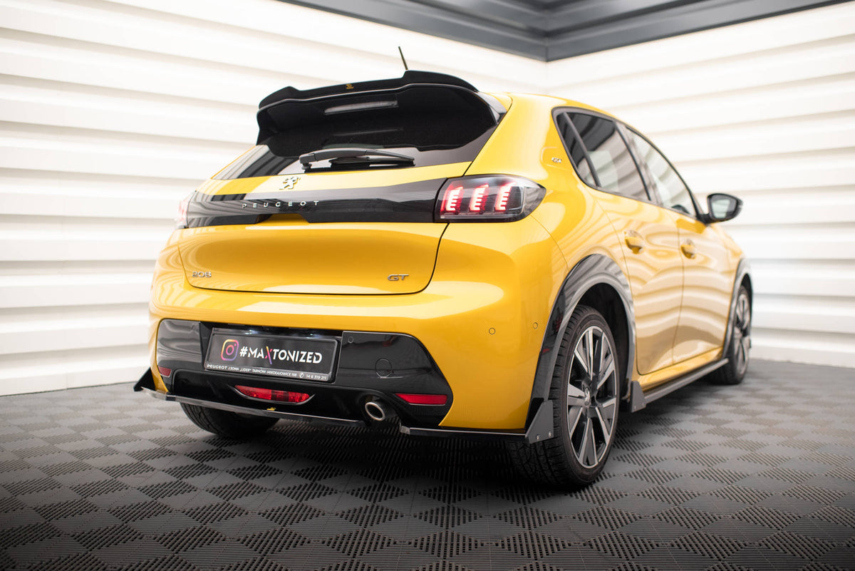 Rear Side Splitters V.1 + Flaps suitable for Peugeot 208 GT Mk2