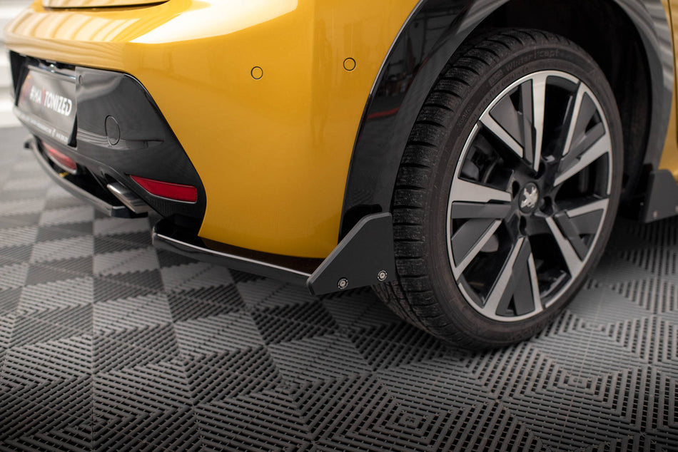 Rear Side Splitters V.1 + Flaps suitable for Peugeot 208 GT Mk2