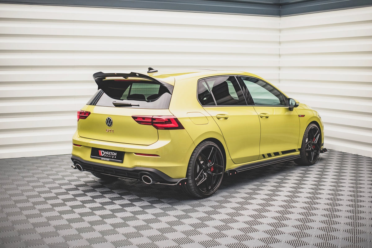 Rear Side Splitters V.1 + Flaps suitable for Volkswagen Golf GTI Clubsport Mk8
