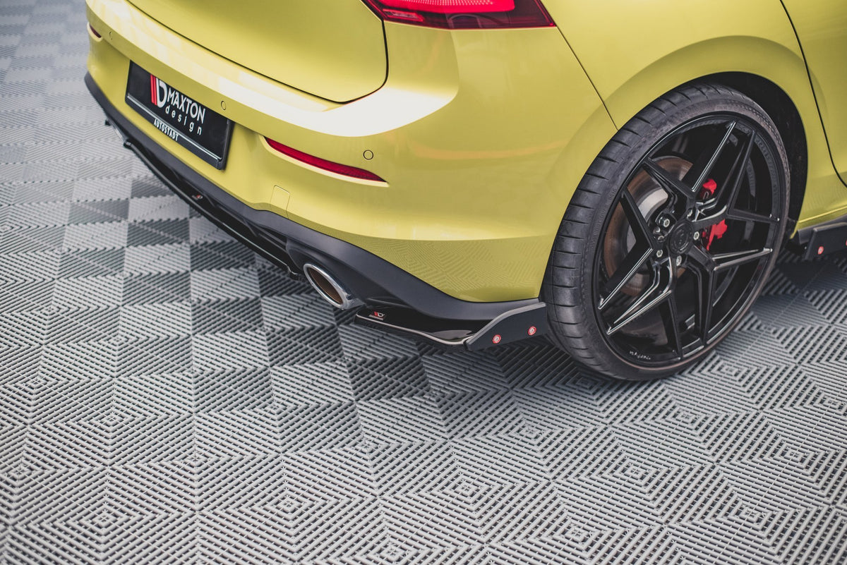 Rear Side Splitters V.1 + Flaps suitable for Volkswagen Golf GTI Clubsport Mk8