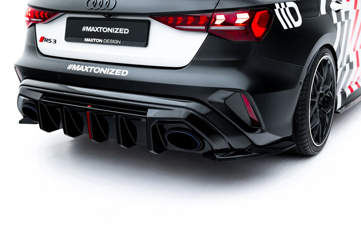 Rear Side Splitters V.1 suitable for Audi RS3 Sedan 8Y Facelift